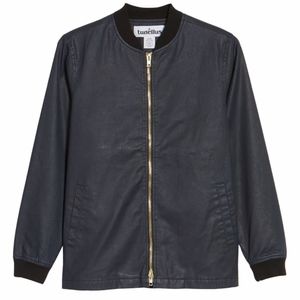 Coated Zip Front Jacket